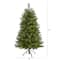 4ft. Pre-Lit West Virginia Mountain Pine Artificial Christmas Tree, Clear LED Lights
